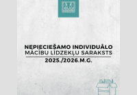 Nepieciešamo individuālo mācību līdzekļu saraksts 2025./2026.m.g.